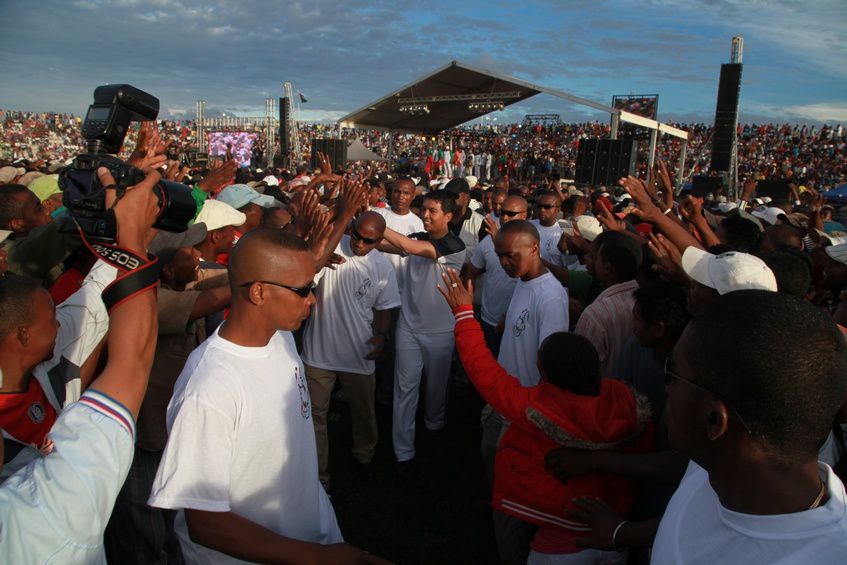 Inauguration du Kianja (Stade) Makis de Madagascar, à Andohatapenaka, par le Président Andry Rajoelina. 5ème partie. Photos: Harilala Randrianarison