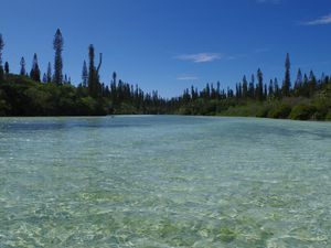 Déjeuner près de la piscine naturelle et retour le lendemain.