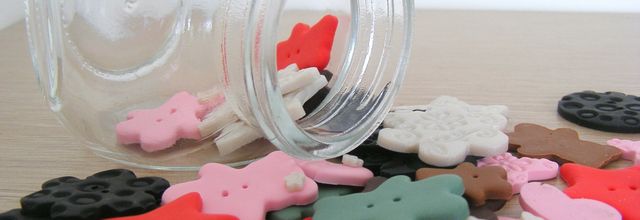 Des boutons en Fimo à gagner !!!!!