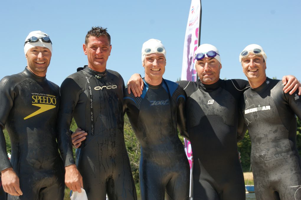 Si les triathlètes ont répondu présent, le soleil lui était au rendez-vous...