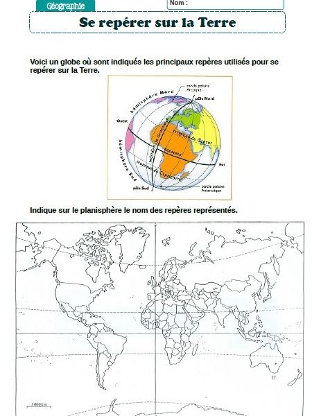 Oceans Et Continents Ce2 Cm1 Cm2 Fee Des Ecoles