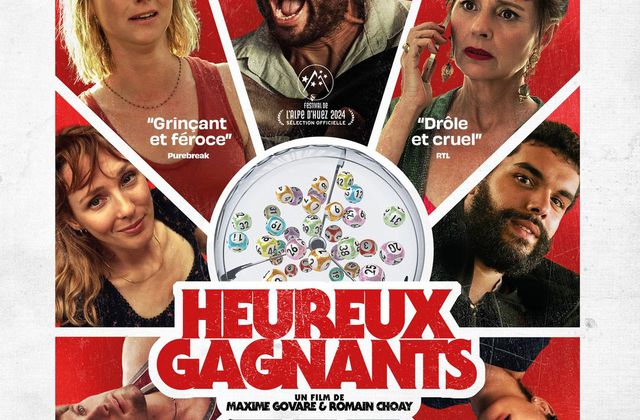 Dans les salles dès ce 13 mars, la comédie Heureux gagnants, avec Audrey Lamy, Fabrice Éboué, Anouk Grinberg.