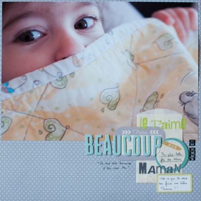 Scrap #70 : Je t'aime beaucoup maman