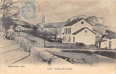 CALVI AVENUE DE LA GARE en 1905