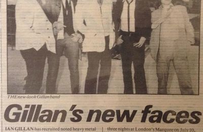 Nouveau line-up de GILLAN (1979)