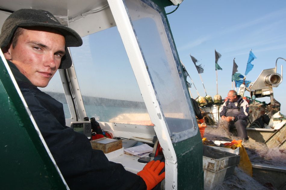 Sortie en mer du 19 Août avec Anthony, à bord de son bateau "La Pomme". 
