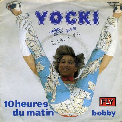 yocki, un chanteur belge qui s'apparente totalement à plastic Bertrand en confère le titre "bobby" et "10 heures du matin"