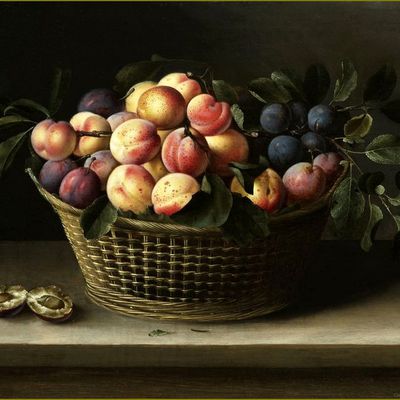 Fruits d'été par les peintres -  Louise Moillon (1610-1696) pêches et prunes