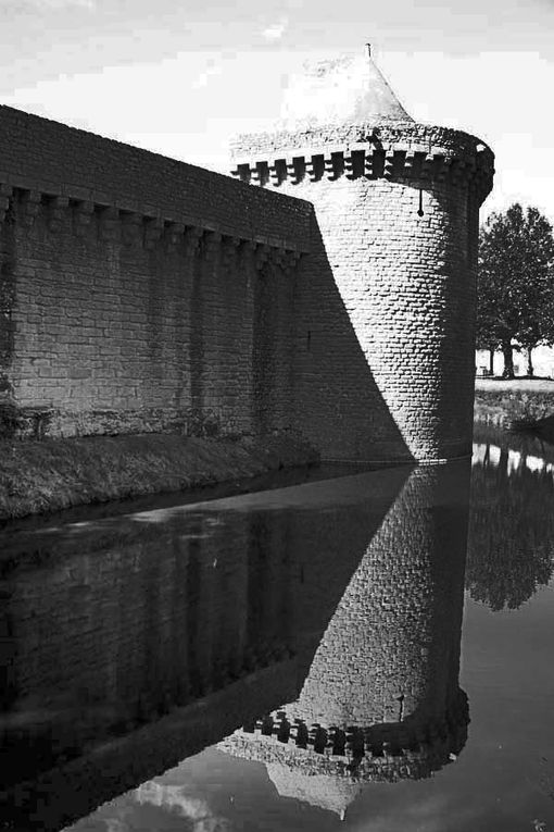 Photos de la ville de Guérande en noir et blanc