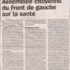 Retour sur le débat "SANTE" du 2 mars avec La Marseillaise