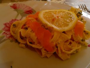 Suculente pâte fraiche aneth ricotta citron