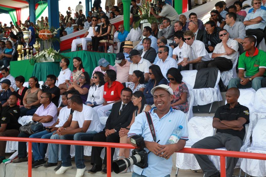 Inauguration du Kianja (Stade) Makis de Madagascar, à Andohatapenaka, par le Président Andry Rajoelina. 3ème partie. Photos: Harilala Randrianarison