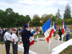 Inauguration du carré militaire à Courmangoux (Ain)