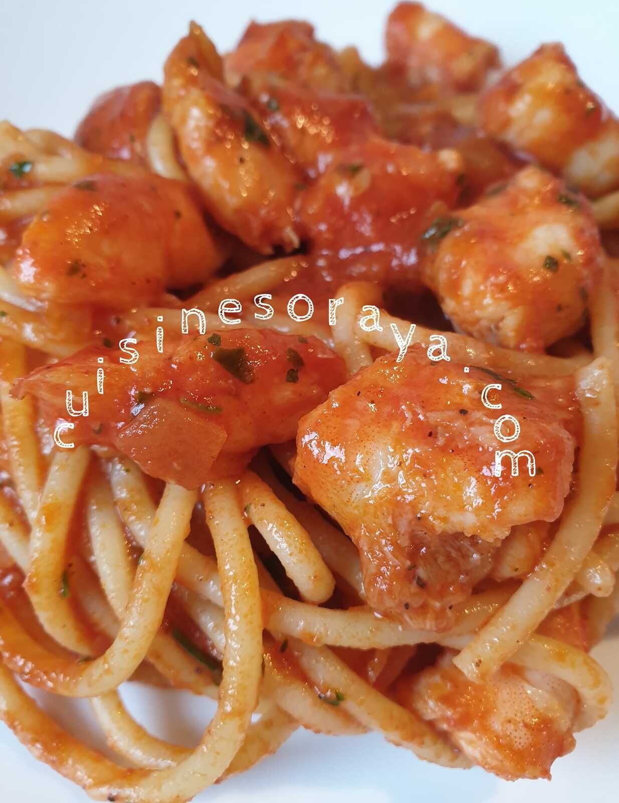 Spaghettis aux crevettes