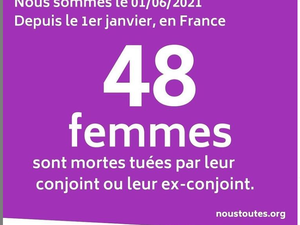 FEMMES  TUEES DEPUIS LE DEBUT  DE L ANNEE  2021  ,  48  FEMMES  TUEES DEOUIS LE DEBUT DE L  ANNEE 2021 