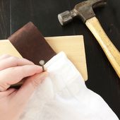 Leather Tab Curtains {Sewing Leather} - Stacy Risenmay