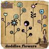 New CU flowers doddles - Freebie sampler CU