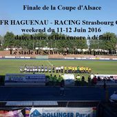 Le FR HAGUENAU en Finale de la Coupe d'Alsace