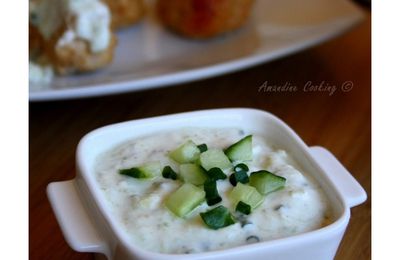 Sauce raita au concombre