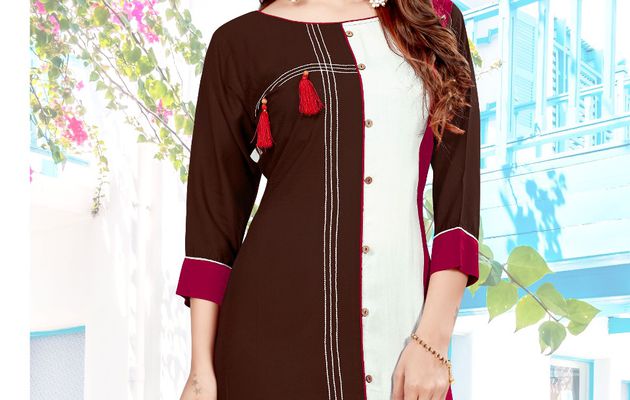 Queen Crown Beauty Mittoo Style Kurtis Catalog wholesaler in surat