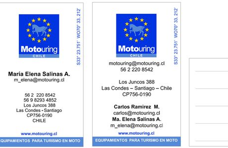 Diseño e impresión de tarjetas de presentación Motouring