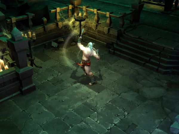 Les premières images du jeu, issus de la vidéo de démonstration. Au menu: barbare, nuée de sauterelles et gros monstres.