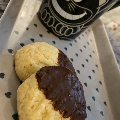 Biscuits pattes de chat vanille/chocolat