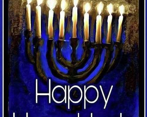 Happy  Hanukkah à nos frères et amis juifs