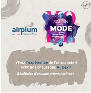 Affiche publicitaire d’Airplum.