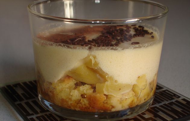 Tiramisu aux pommes caramélisées