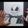 Como dibujar a Jack Skeleton paso a paso - Pesadilla antes de Navidad