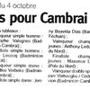 Article de presse : L'Observateur - Tournoi du 4/10/2009