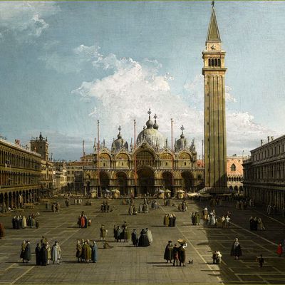 Venise par les peintres -    Canaletto (1697-1768) -  Piazza San Marco - Venise