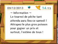 Résumé de la quinzaine (7) :