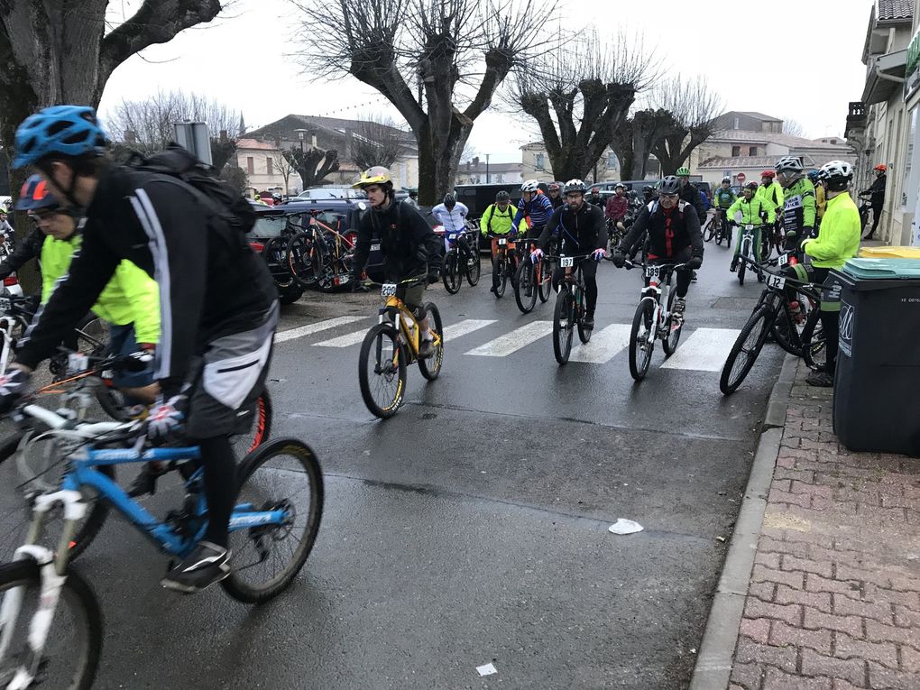 Rando VTT la LGV du 11 février a Castres Gironde . 