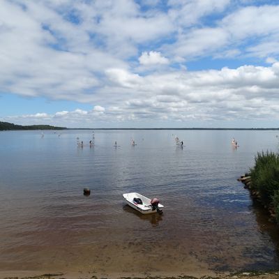 Belle journée d'été sur le lac de Lacanau...