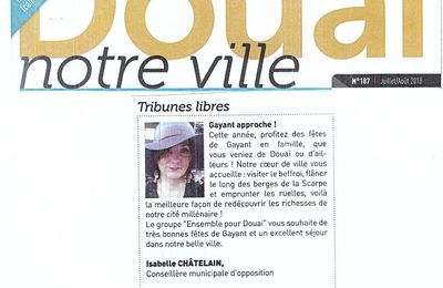Tribune d'Isabelle Chatelain.