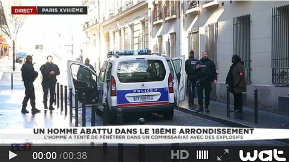 Barbès : l'homme porte une ceinture "factice" '(AFP)