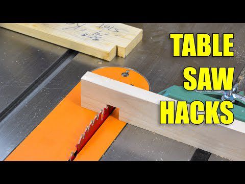 5 Quick Table Saw Hacks