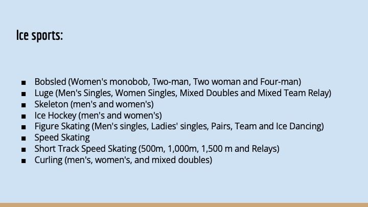 IT23 Olympic games research