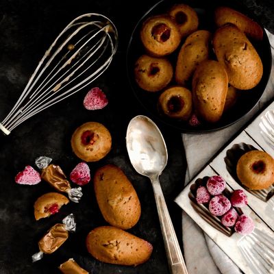 Madeleines au caramel beurre salé