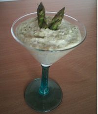 Mousse d’asperges vertes au parmesan