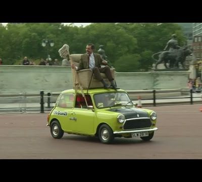 Mr Bean's surprise birthday party in London streets