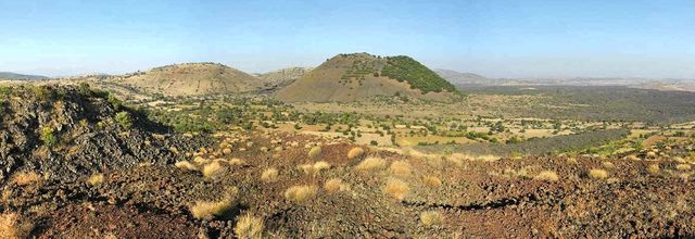 The Kula volcanic field and his footprints.