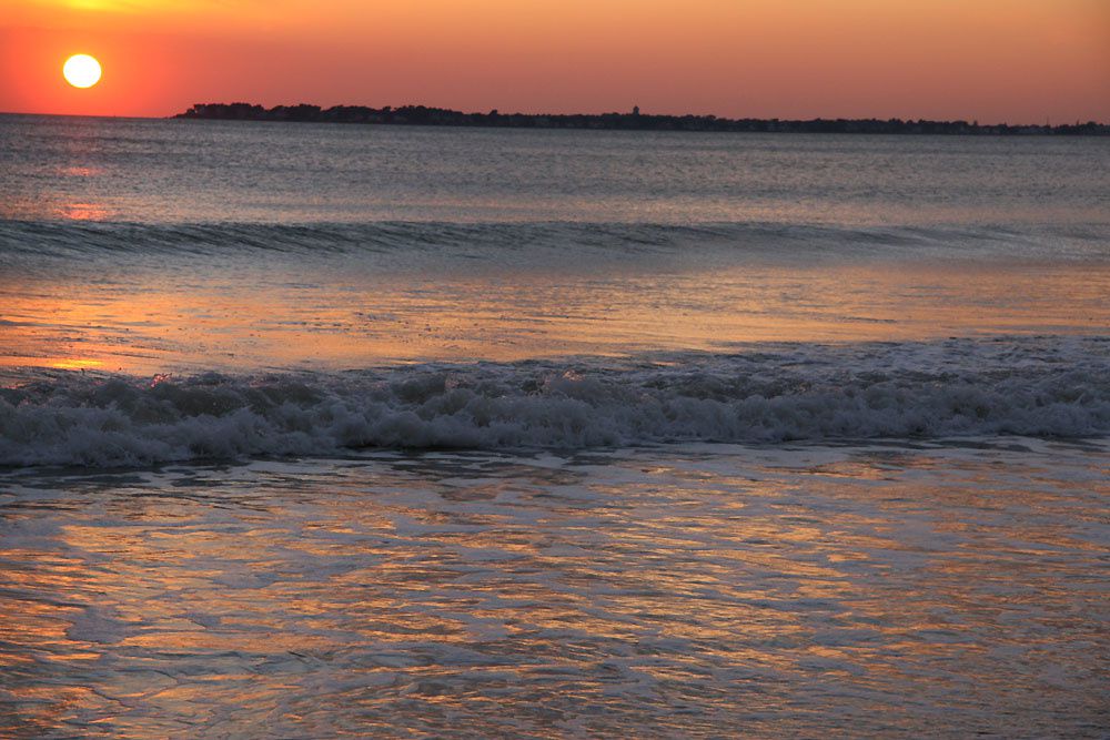 Couché de soleil baie de La Baule - Photos Thierry Weber Photographe de Mer Guérande La Baule