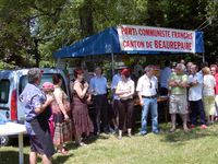 Fête de l'été des communistes du canton de Beaurepaire le 22 juin 2008