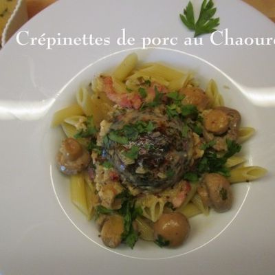 Crépinettes de porc au Chaource du Petit Bistro de Mamigoz