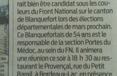 Nous aurons des candidats dans le Canton des Portes du Médoc