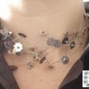 Collier Fleurs Bronze et Argent