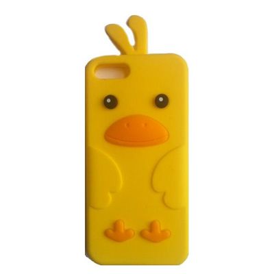 Mignonne, tendance et stylée : La Coque Canard jaune Apple Iphone 5 silicone
